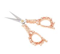 Estink Exquisitos Tijeras de Bordado Vintage Corte Preciso para Proyectos de Costura y Elaboración (Oro rosa)