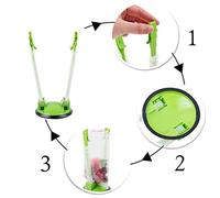 Estink Falda de Equipaje Grande de las Abrazaderas de Almacenamiento de Alimentos de Vida Larga Simplemente en Cocina de Plástico + Cuestiones de Silicio para la Casa (A-Bruja de la nieve)