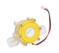 Estink Generador Microhidráulico DC 12V, Bomba de Flujo de Agua, Turbina Hidroeléctrica, Amarillo