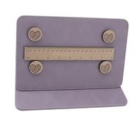 Estink Herramienta de Tejido Plegable de Patrón de Patrón de Crochet Portátil Portátil de Argumentos de las Artes de Aguja con Accesorios para la Mayoría de las Escenas (PURPLE)