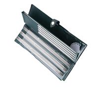 Estink Juego de Agujas de Tejer de Acero Inoxidable, 44 Piezas, 11 Tamaños, 1.5-5 mm, Doble Extremo, 25 cm, para Manualidades y Suéter