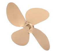 Estink Kit de Colocación de 4 Cuchillas de Ventilador de Estufa con Tornillo de Llave Hexadecimal, Circula Eficientemente el Calor, Tamaño Estándar para una Facilidad de Chimenea Fácil (GOLD)