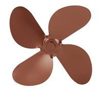 Estink Kit de Colocación de 4 Cuchillas de Ventilador de Estufa con Tornillo de Llave Hexadecimal, Circula Eficientemente el Calor, Tamaño Estándar para una Facilidad de Chimenea Fácil (Latón antiguo)