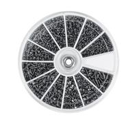 Estink Kit de Tornillos y Tuercas de Acero Inoxidable, 600 Piezas, 12 Tamaños M1-M1.6, Surtido para Relojes