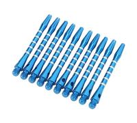 Estink Los Ejes Premium de Aleación de Aluminio de 10pcs Establecidos con Orificio de Bloqueo, Tallos de Dardo de Rosca Compacta para Actividades Interiores (Blue)