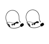 Estink Micrófono Diadema con Cable de 1,05 m, Conector de 3,5 mm, Directividad Unilateral, para Espectáculos, Canto con Baile, Enseñanza, 2 Unidades