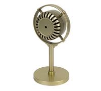 Estink Micrófono Retro de Plástico Falso para Actuaciones Nostálgicas, Accesorio de Micrófono Vintage para Decoración de Escenario y Noches de Karaoke (Gold)