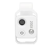 Estink Microscopio de Bolsillo de Teléfono con Polarizador CPL para Metal, Mini Microscopio de Bolsillo de 200x con Luz LED para Fotografía de Joyería (White)