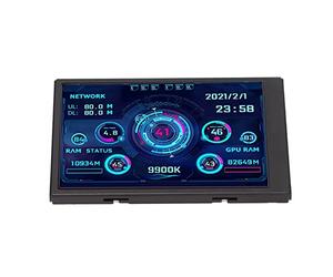 Estink Mini Pantalla IPS USB de 3.5 Pulgadas, Monitor de PC CPU RAM Temperatura Sensor Datos Panel Visualización de Tiempo, 3.5 Pulgadas, 320x480, LCD,