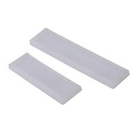 Estink Molde de Silicona Rectangular para Marcapáginas de Resina Epoxi, 2 Piezas