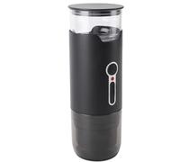 Estink Pequeña Cafetera Recargable Mini Mini Electric Electric de 15 Bar Máquina de café Inalámbrica para la Cafetería para la Oficina del Campamento de Viajes en el Hogar Negro (Calefacción