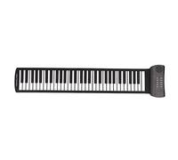 Estink Piano Enrollable de 61 Teclas, Piano Enrollable Manual Recargable Portátil con Pantalla LED, Salida Midi, 16 Voces, Grabación, Acorde, Sostenido, Trémolo, con Conector para Auriculares(PM61)