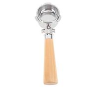 Estink Portafilter de café de Doble Pico de 54 Mm con Cesta de Filtro de Acero Inoxidable para una Serie 870 880, Fácil de Limpiar y Mantener, para Elaborar Dos Tazas Simultáneamente (Madera de