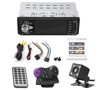 Estink Reproductor MP5 para automóvil, Radio FM para automóvil con Manos Libres Bluetooth de Alta definición de 4.1 Pulgadas, Micrófono Incorporado, Pantalla de visualización Digital(con CAM)