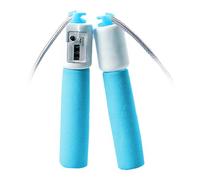 Estink Salta la Cuerda con Contador y Longitud Ajustable - Ideal para Niños Físico Físico y Preparación del Examen - Material de PVC Premium Cuerda de Algodón (Blue)