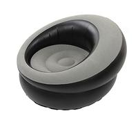 Estink Silla de sofá Inflable Compacta para Acampar de Viajes de Habitación, sofá de Aire de Inflación Rápida para Leer Bronceado, Inflable Liviano (Gray)