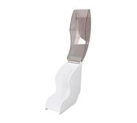 Estink Soporte de Papel de Filtro Acrílico de Forma del Ventilador con Cubierta a Prueba de Polvo para el Uso del Hogar o la Cafetería (WHITE)