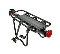 Estink - Soporte Trasero para Bicicleta de montaña, aleación de Aluminio, 50 kg, alforja Ajustable Universal para Asiento Trasero de Bicicleta, con Estante de liberación rápida de 35,5 cm x 14,5 cm