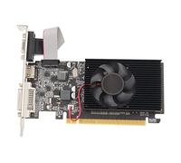 Estink Tarjeta gráfica GT210 1G DDR3, tarjeta gráfica PCI Express 2.0 x 16 Bus Interfaz de juego con ventilador de refrigeración 64 bits Soporte VGA DVI HD interfaz multimedia DirectX10.1 PC Tarjeta