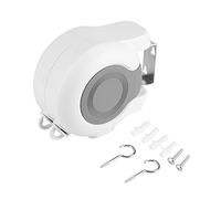 Estink Tendedero Retráctil de Pared por Cuerda, Doble Cuerda para Interior y Exterior, Secador de Ropa Plegable Ahorra Espacio para Balcón Baño Lavandería