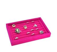 Estink Terciopelo Anillo Pendientes Anillo Expositor para Caja expositora, bandejas de Gemelos Insertar Caso Soporte Organizador