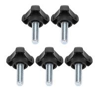 Estink Tornillos de Perilla Triangular de Plástico, M10 x 30 mm, 5 Piezas, Accesorios para Mango