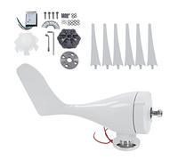 Estink Turbina Eólica del Eje Horizontal, Generador de Energía Eólica de 6 Cuchillas 300W para Energía Fuera de la Red (DC24V)