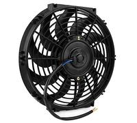 Estink Ventilador de Refrigeración Universal para Motor Eléctrico de Coche, 12 Pulgadas, Delgado, Sistema de Empuje y Tracción, con Kit de Montaje