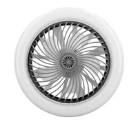 Estink Ventiladores de Techo con Motor de Cobre Ligero Velocidad de Viento Incescable sin Paso para la Luz Central de la Herramienta de Garaje Luz Central (GREY)