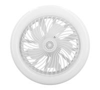 Estink Ventiladores de Techo con Motor de Cobre Ligero Velocidad de Viento Incescable sin Paso para la Luz Central de la Herramienta de Garaje Luz Central (WHITE)