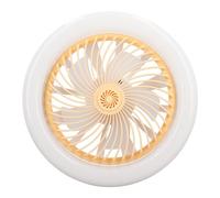 Estink Ventiladores de Techo con Motor de Cobre Ligero Velocidad de Viento Incescable sin Paso para la Luz Central de la Herramienta de Garaje Luz Central (YELLOW)
