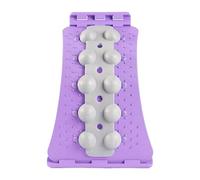 Estirador de columna lumbar ajustable, herramienta de espalda de 4 pasos para el hogar, la oficina y el gimnasio, tabla trasera de varios niveles para estirar, apoyar y alinear la columna vertebral