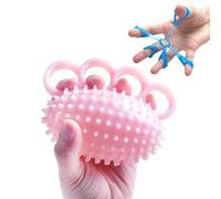 Estirador de dedos y bolas para apretar las manos para la recuperación de accidentes cerebrovasculares de ancianos, ansiedad, alivio del estrés, alivia el dolor de muñeca, túnel carpiano, terapia