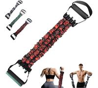 Estirador de resistencia de látex natural de 3 agujeros, estirador de resistencia de 3 agujeros para entrenamiento de fuerza, flexibilidad y restauración de la fuerza, portátil y duradero, para