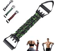 Estirador de resistencia de látex natural de 3 agujeros, estirador de resistencia de 3 agujeros para entrenamiento de fuerza, flexibilidad y restauración de la fuerza, portátil y duradero, para