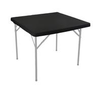 Estiramiento cuadrado tablecloth, Durable poliéster Desk Cover, & Spill-Resistant Design, Secure Fit & Easy Maintenance, Cóctel Mesa Camping Outdoor Dining