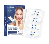 estiramiento facial invisible | Cinta facial antiarrugas | 60 unidades arrugas, cuello, mentón doble, mejillas, parches secretos maquillaje Lingjiong