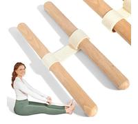Estiramientos de Longitud Ajustable Stretching de Madera Haya para Prácticas Yoga Relaja Muscles Estira con Precisión Hombros Espalda Cuello y Piernas Calf Stretcher para Yoga y Pilates