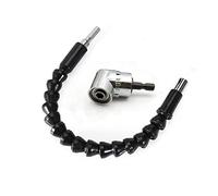 Estmoon 105 °Extensión ángulo de 1/4 de pulgada Broca de ángulo recto y Kit de broca de extensión de ángulo flexible para taladro recto Adaptador Hex Shank Screwdriver Angled Bit Holder Herramienta
