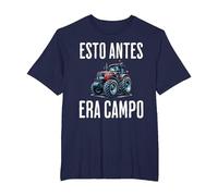 Esto Antes Era Campo Divertida Camiseta, Hombre Tallas Grandes, Azul Marino, 4X Alto