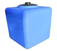 ESTO Depósito de Agua Potable 100-500 L - Polietileno Para Recogida de Agua, Exterior Azul, Con Bomba y Control de Presión (100 Litros)