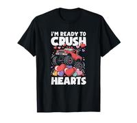 Esto es I'm Ready to Crush Hearts Monster Truck Valentine's Camiseta