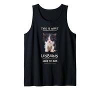 Esto es lo Que a Las Lesbianas Les Gusta Comer Divertido Camiseta sin Mangas