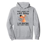 Esto es lo Que Hago acaricio Perros voy a Correr y me olvido de Las Cosas Sudadera con Capucha