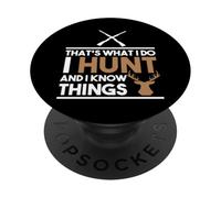 Esto es lo Que Hago, Caza y sé lo Que Caza PopSockets PopGrip Adhesivo