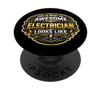 Esto es lo Que Parece un Electricista Impresionante Cita Divertida PopSockets PopGrip Adhesivo