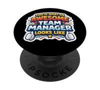 Esto es lo Que Parece un Gerente de Equipo Impresionante Cita Divertida PopSockets PopGrip Adhesivo