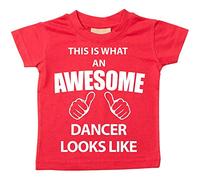 Esto Es Lo Que Un Impresionante Dancer Looks like Rojo disponible en tamaños camiseta para bebé 0 - 6 meses a 14 - 15 años rojo rosso Talla:18-24 meses