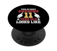 Esto es lo Que un Impresionante niño de 11 años Parece 11 cumpleaños PopSockets PopGrip Adhesivo