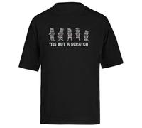 Esto Es Solo Un Rasguño Camiseta Extragrande Holgada Negra Unisex Unisex Black tee Baggy Oversized T-Shirt